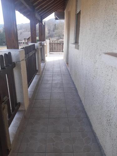 a hallway of a building with a walkway at Gogo location 1 in Forest-Saint-Julien