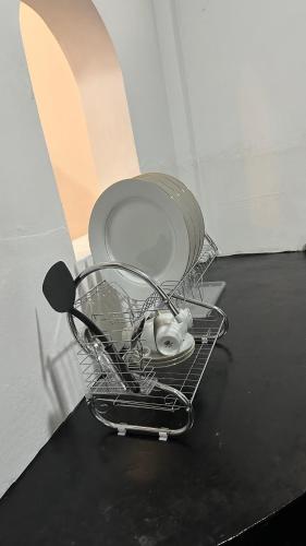 a shopping cart with a lid on top of it at Forest Rawana homestay Ella in Ella