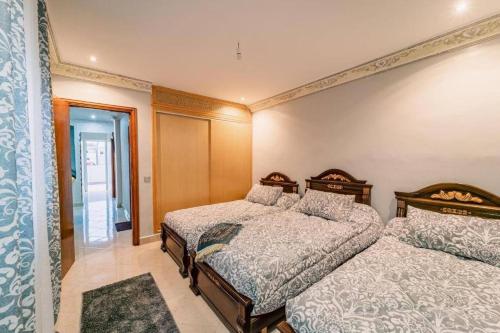 Postel nebo postele na pokoji v ubytování Amplio apartamento en el centro de Tanger