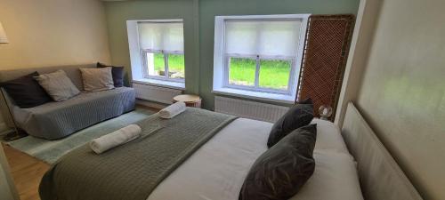 Letto o letti in una camera di Snowdonia Mountain Lodge