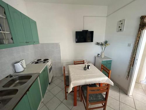 Kuchyň nebo kuchyňský kout v ubytování Apartmani Pavlović
