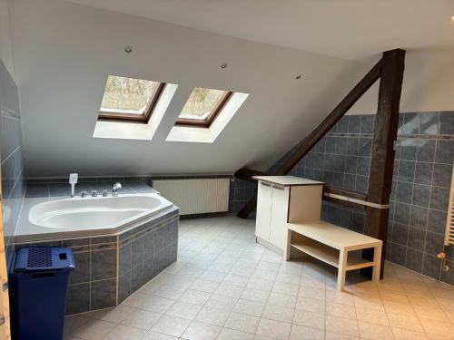 Koupelna v ubytování Apartmány Zahradní