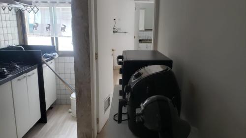 Vonios kambarys apgyvendinimo įstaigoje Apartamento Frente Lagoa - RJ