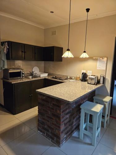 Una cocina o zona de cocina en Monkey Heartland