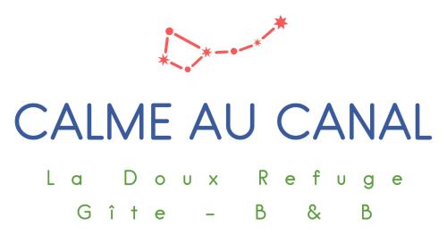 DennevyにあるCalme au Canal de Centreの羅針盤付踊場のロゴ