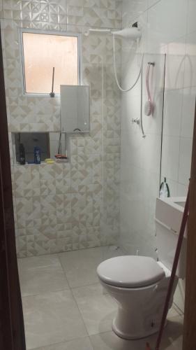 Koupelna v ubytování Recanto do Baraúna