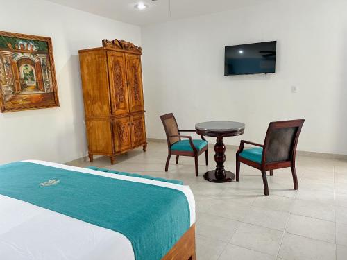Μια τηλεόραση ή/και κέντρο ψυχαγωγίας στο Hotel Fundadores