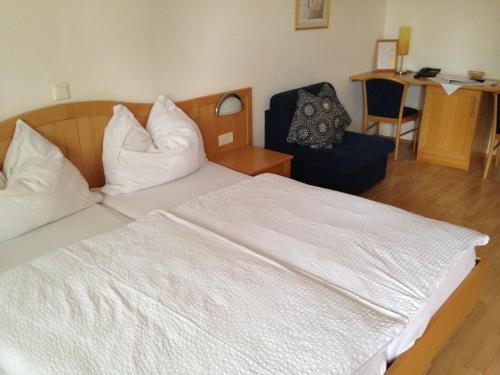 Cama o camas de una habitación en Pension Gartner