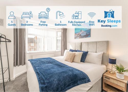 Key Sleeps - Free Parking - West Midlands - Stylish House -Contractor - Leisure