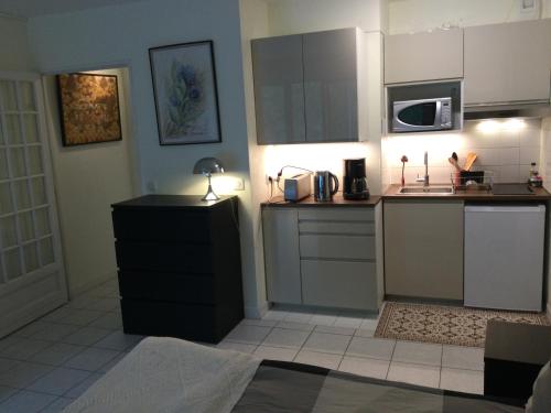 Kuchyň nebo kuchyňský kout v ubytování Studio Biarritz Aguilera 2 à 4 pers