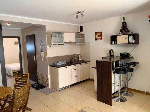 Kuchyňa alebo kuchynka v ubytovaní Sentymentalne Kościelisko Apartament & SPA