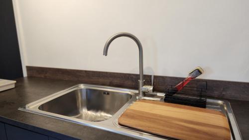 Nhà bếp/bếp nhỏ tại Bridge Street Apartments