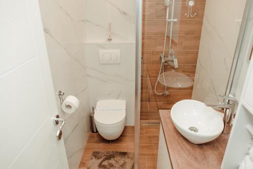 Koupelna v ubytování Passage apartment Subotica