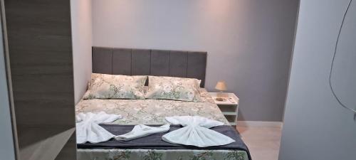 Cama o camas de una habitación en Pousada Canoa dos Anjos suítes