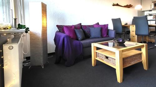 Posezení v ubytování Ferienwohnung Sonnenberg Hahnenklee