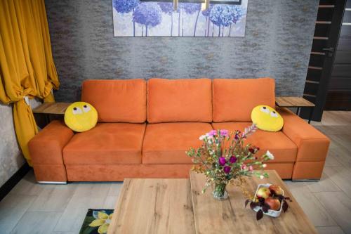 Гостиная зона в Apartments in Bukowina