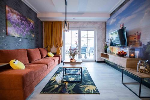 Телевизор и/или развлекательный центр в Apartments in Bukowina