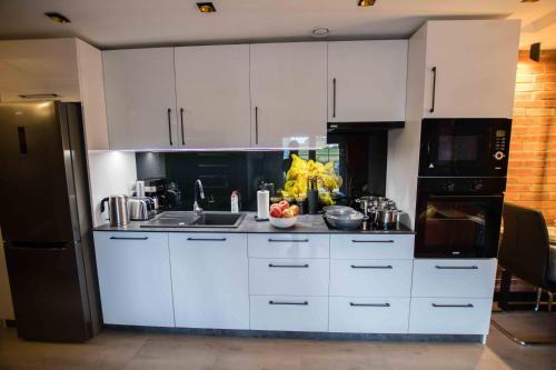 Кухня или мини-кухня в Apartments in Bukowina
