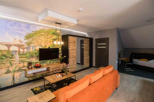Телевизор и/или развлекательный центр в Apartments in Bukowina