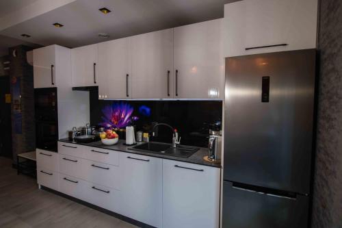 Кухня или мини-кухня в Apartments in Bukowina
