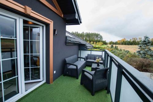 Гостиная зона в Apartments in Bukowina