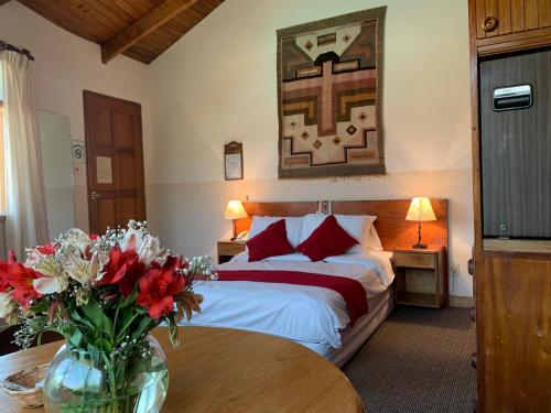 Postel nebo postele na pokoji v ubytování Hotel Oberland