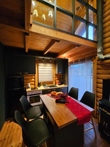 Posezení v ubytování Orino Livadi Chalet III