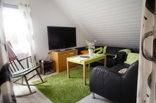 Snickaren Vandrarhem i Grästorp - Egen Lägenhet - Own apartmentsにあるテレビまたはエンターテインメントセンター
