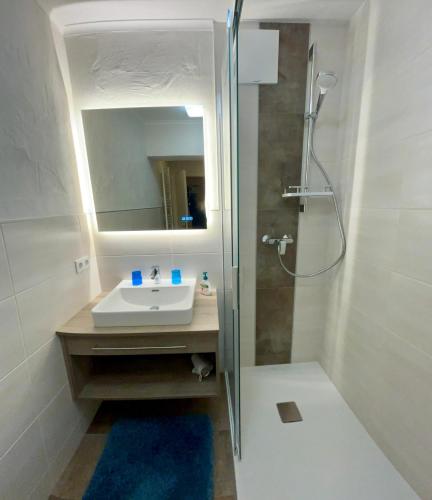 Un baño de Ferienwohnungen Garten Eden
