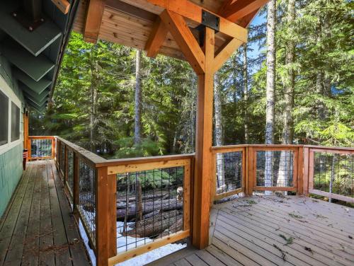 Μπαλκόνι ή βεράντα στο Snow Shire Cabin - Meredith Lodging