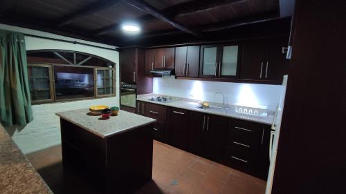 Una cocina o cocineta en Refugio de la Virgen