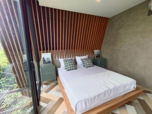 Ένα ή περισσότερα κρεβάτια σε δωμάτιο στο Cheerful 2 bedroom mountain villa