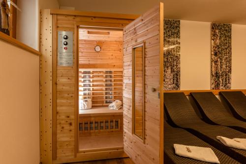 a room with a sauna in a house at Resort Amadeus-Landhaus Amadeus in Gröbming