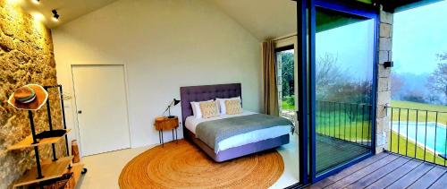 Postel nebo postele na pokoji v ubytování Quinta da Lameirinha Douro, Boutique Home