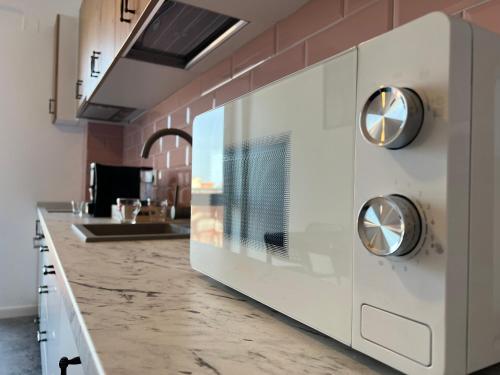 Kuchyň nebo kuchyňský kout v ubytování Royal Green Property