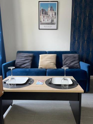 Le bleu velours, studio centre ville historique