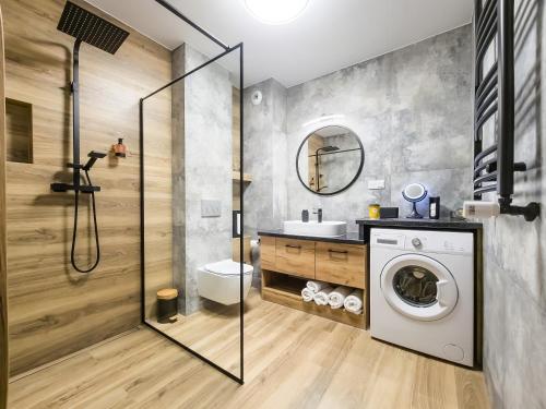 Ένα μπάνιο στο Beskid Apartamenty