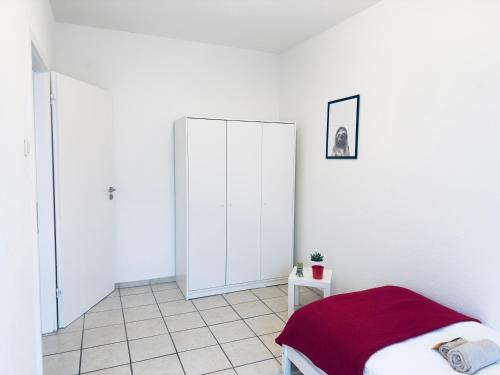 Katil atau katil-katil dalam bilik di Möbliert-Ruhige Lage- W-LAN -Netflix-Herne