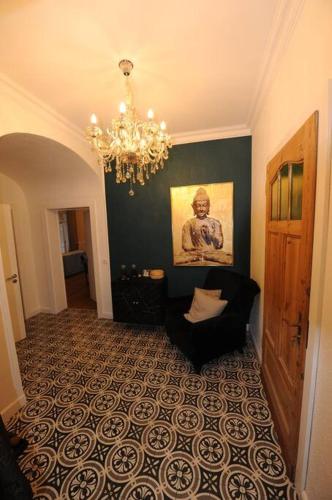 Bilik mandi di Luxuriöse Wohnung in Schwerte
