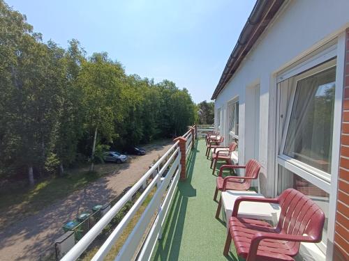 Pokoje Gościnne u Kasi tesisinde bir balkon veya teras