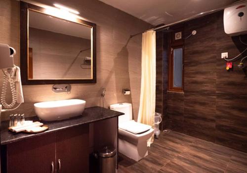 Koupelna v ubytování Kaya Gantavya Resort