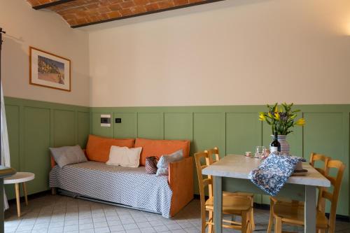 Giường trong phòng chung tại Agriturismo San Michele di Danio Giovanni