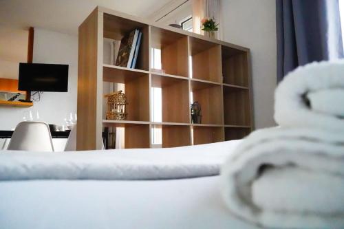 Le Happy • Parking • Terrasse • Calme • Fibreにあるベッド