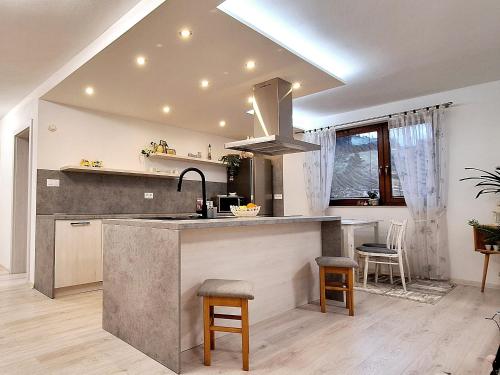 Küche/Küchenzeile in der Unterkunft Apartmány Orava
