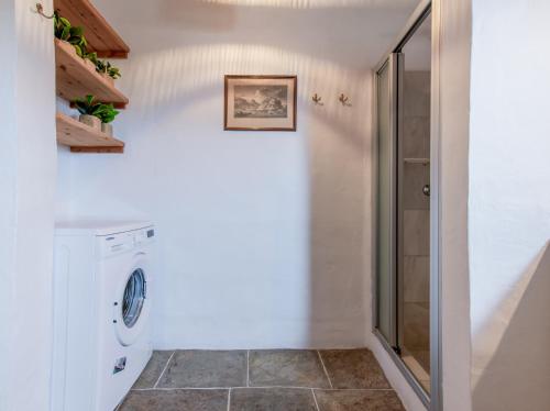 Koupelna v ubytování Villa Vrissi