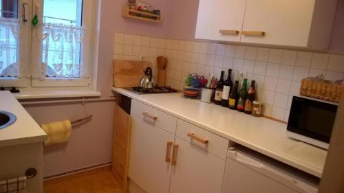 O bucătărie sau chicinetă la Apartament Familijny