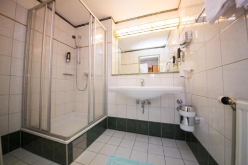 Koupelna v ubytování Garni Hotel Danja Herold e. U.