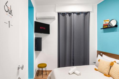 Cama o camas de una habitación en Suk Ballarò