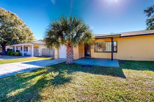 Bygningen som feriehuset ligger i