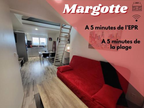 Χώρος καθιστικού στο Margotte